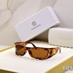 Versace 8891 Rectangular Sunglasses Black-Red