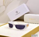 Versace 8891 Rectangular Sunglasses Black-Red - Image 2