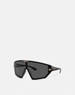 Versace Medusa Horizon Black-Gold Oversized Sunglasses - Image 2