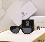Versace Medusa Sunglasses Black-White-Grey Acetate - Image 2