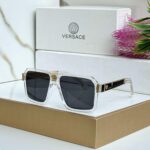 Versace Square Black-Transparent Sunglasses