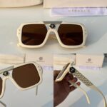 Versace Sunglasses Rectangular Off-White Brown Gradient - Image 4