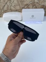 Versace Unisex Sunglasses Geometric Lens Dark Gradient - Image 4