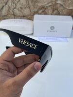 Versace Unisex Sunglasses Geometric Lens Dark Gradient - Image 5