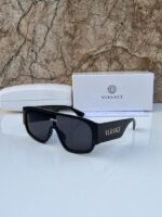 Versace Unisex Sunglasses Geometric Lens Dark Gradient - Image 8