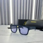 Versace V-Motif Wayfarer Sunglass Black