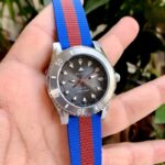 Gucci Dive YA136352 40MM Stainless Steel Blue/Red Strap Quartz